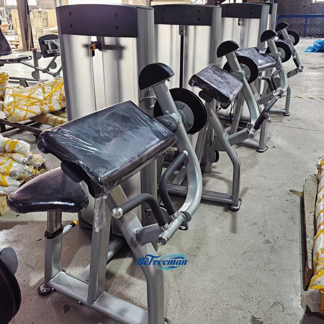 Pin Loaded Biceps Curl Machine for Arms Strength Training and Body Building Commercial 1120*820*1440mm