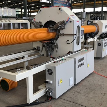 Water Cooling HDPE PE Corrugated Flexible Pipe Machine Making Equipment For Drainage