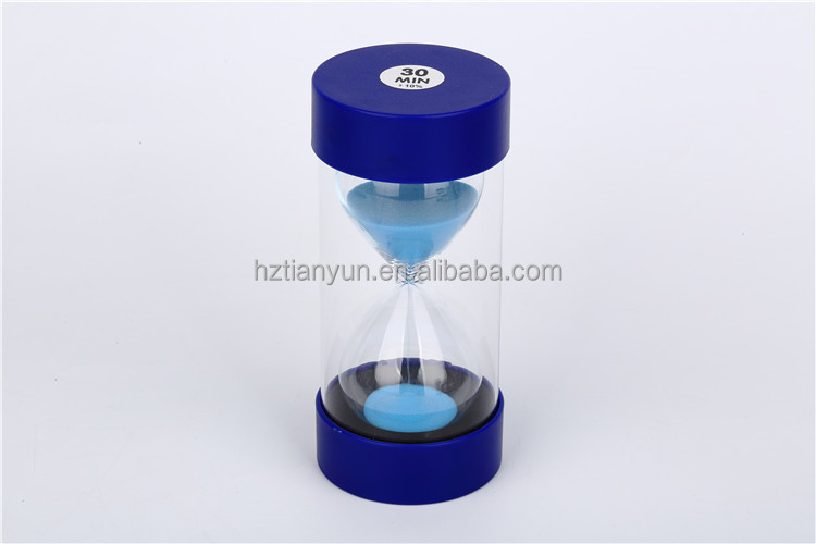 1-30 Minutes Plastic Hourglass Sand Timer Traditional Style
