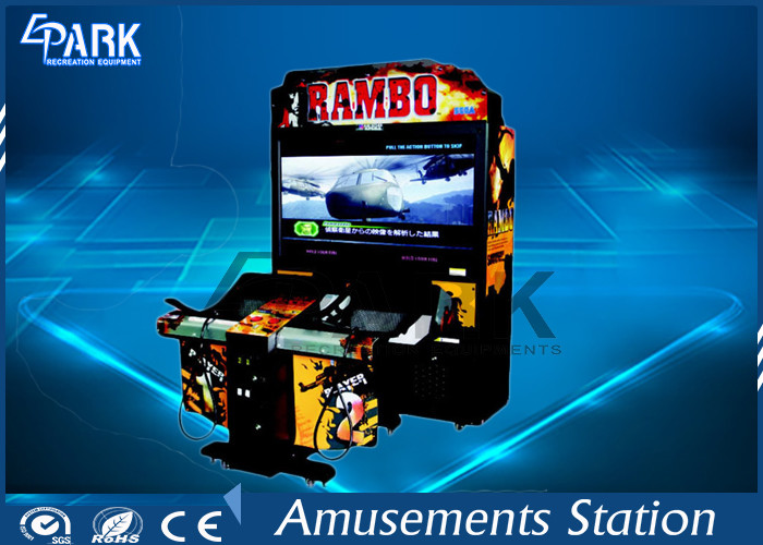 55 Inch RAMBO 2 Shooting Arcade Machines For Game Center Digital 3d Display