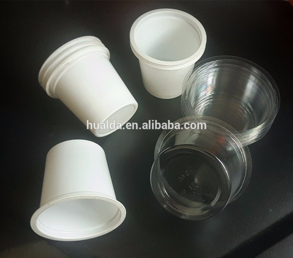 Mini eco-friendly pp transparent plastic disposable sauce cup with lid cover
