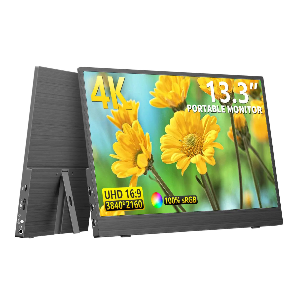 13.3 Inch LCD Small 3840*2160P Gaming 4k Portable Monitor Screen For Phone