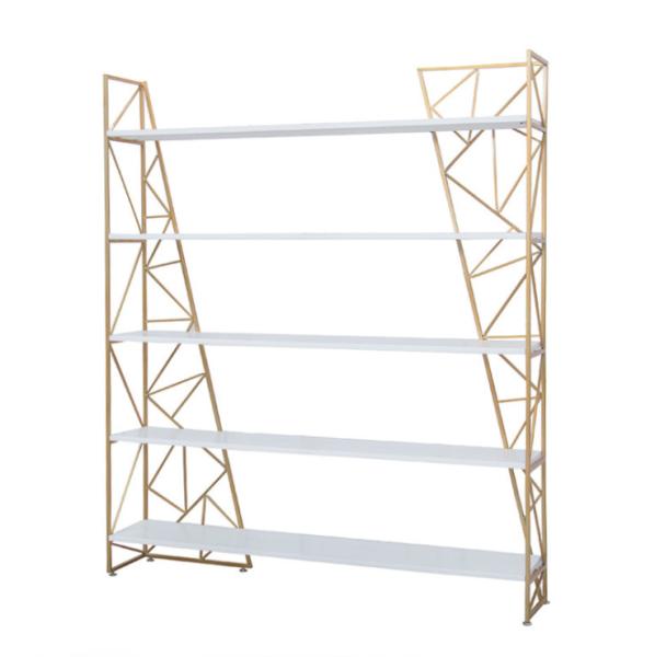 5 Storey Metal Purse Display Shelves , Retail Shoe Display Stands Any Color