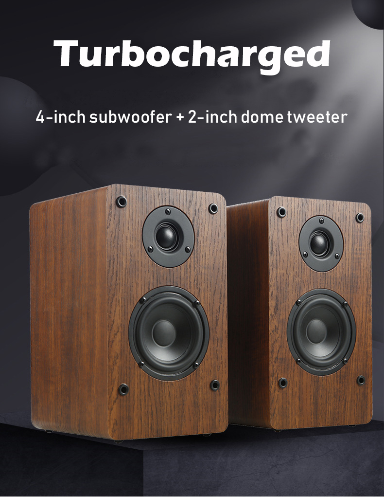 Portable Multimedia Bluetooth Speaker , Super Bass Bookshelf Audio Speakers