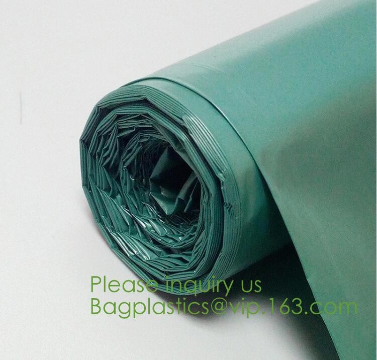 Eco-friendly Roll Compostable Plastic Bag Drawstring Biodegradable Garbage Bags,cornstarch custom compostable biodegrada