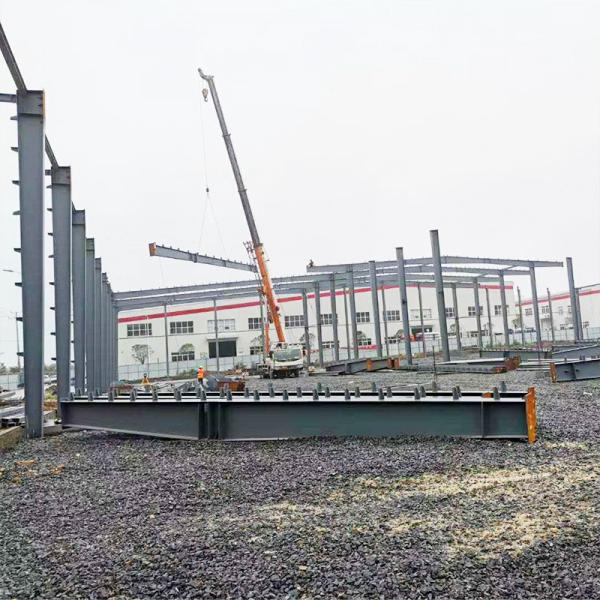 H Section Steel Frame Industrial Building Prefabricated Metal Frame Structure