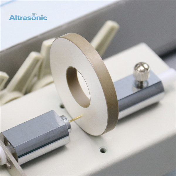 Yellow Piezoelectric Ceramic Ring Shape Used For Ultrasonic Welding Converter