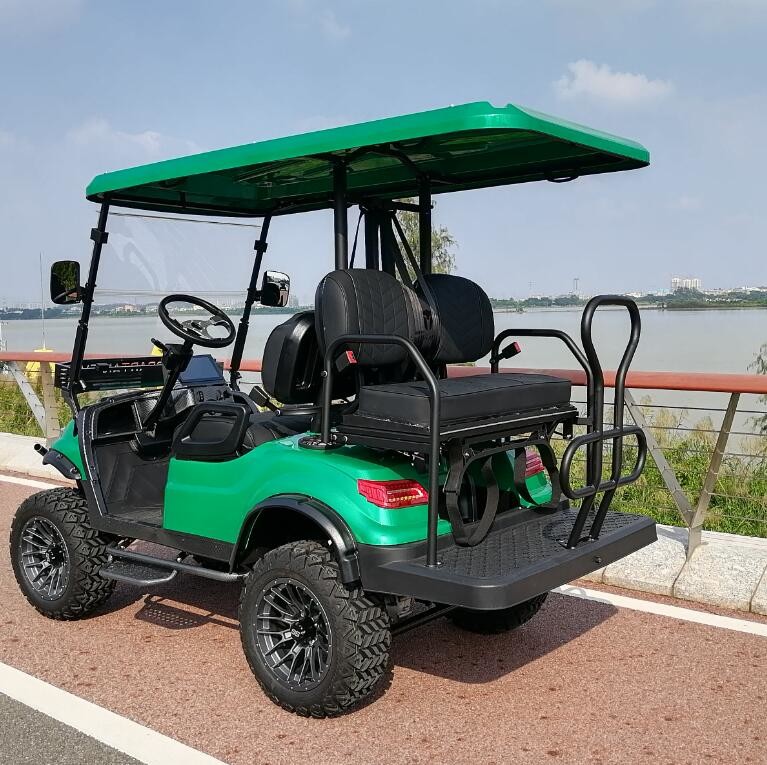 Mini 4 Wheel Disc Brake Electric Golf Cart 10 Inch TFT IP66 CARplay Display 60V 72V 4 Seater