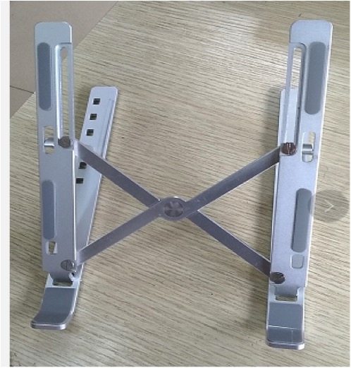 Custom CNC Lathe Machining Metal Laptop Stand Aluminum Cell Phone Stand 3.0mm