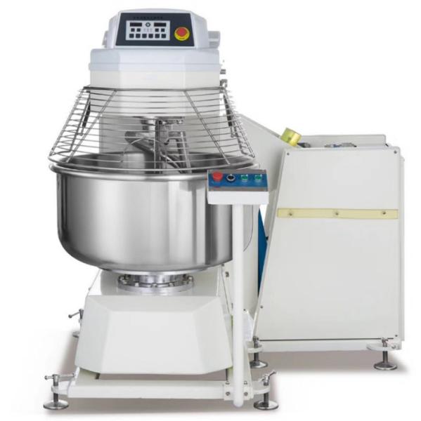 Food Processing Equipment Commercial Heads Up Spiral Dough Mixer Two Mixing