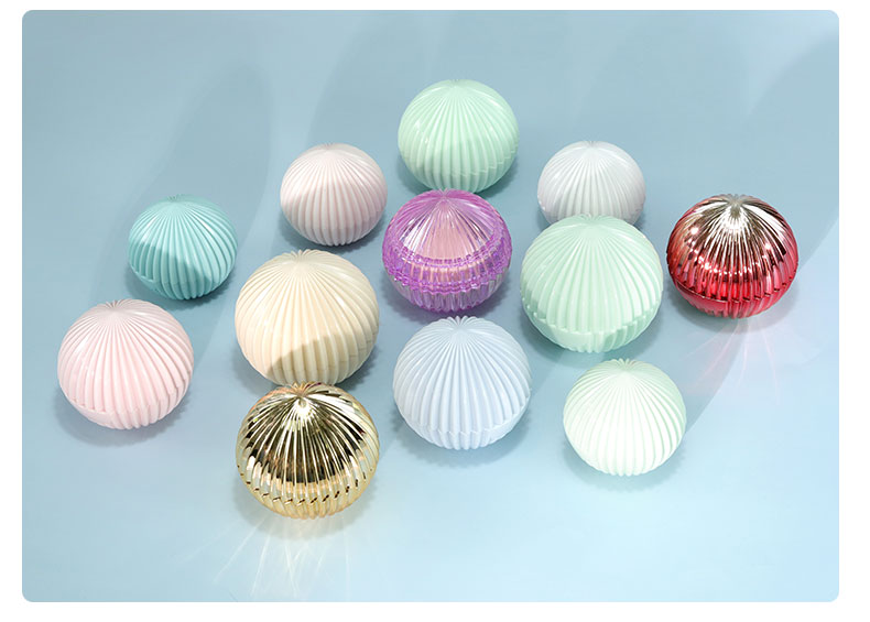 ABS Screw Cap 20g 30g 50g Cosmetic Screen Printing Spherical Cream Bottle Packaging for Cosmetic Packaging Containers