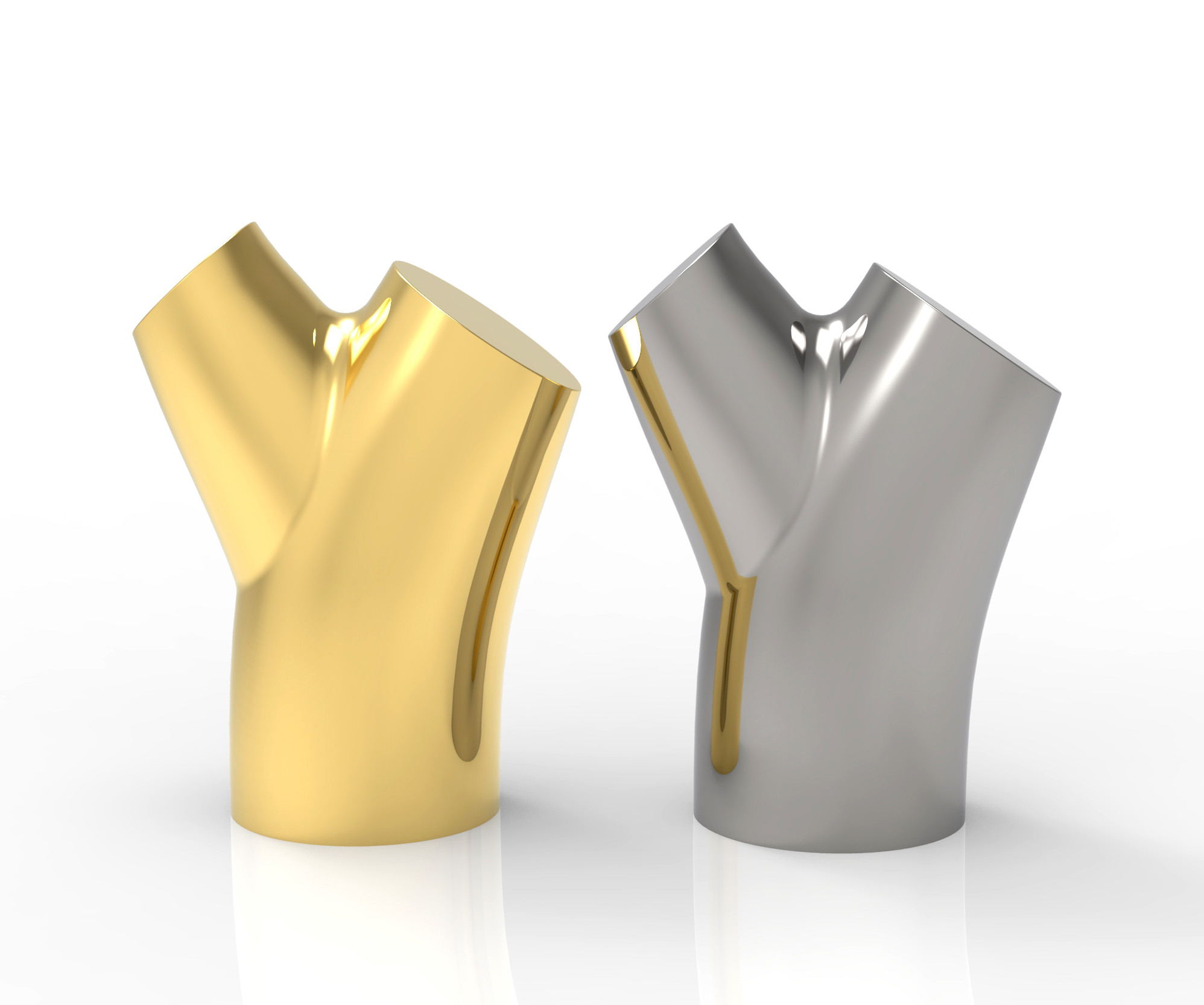 Branch Shape Zamak Perfume Bottle Lids For 15mm Neck