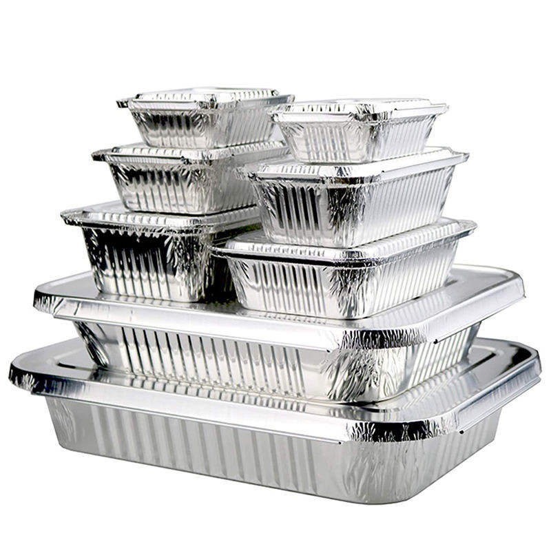 Tin Foil Box Disposable Wholesale Aluminum Foil Products Takeaway Box