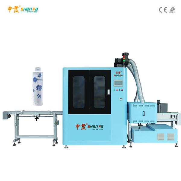 Two Colors Automatic Screen Printing Machine For Cylindrical Round Flat Bottle