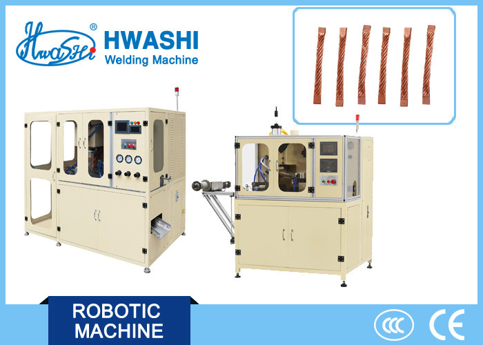 Automatic Wire Welding Equipment Adjustable Welding Length For Copper Braided Wire