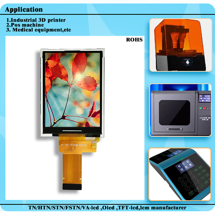 2.8 Inch TFT LCD Module RGB TFT Display 240x320 Dots Normal White ST7789