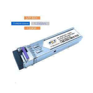  120km SFP Optical Module 1.25Gbs Bidi SFP Transceiver Single LC SFP Footprint Manufactures