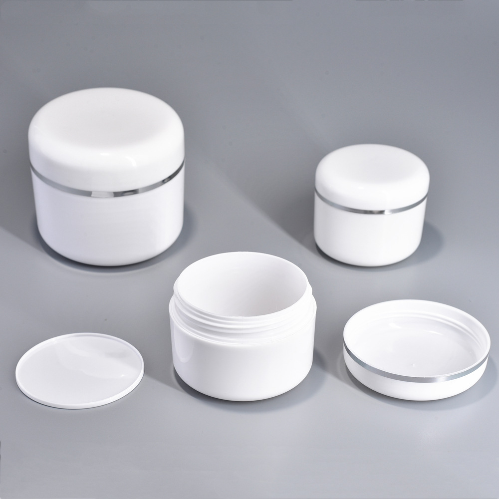 White Matte Butter Face Sample Cream Packaging with Customized Colors and Matching Heat Induction Liner