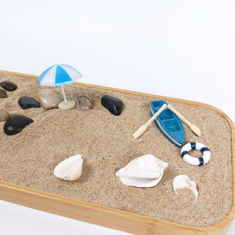 Zen Garden for Desk, Japanese Zen Garden Kit with Sand Stamp Sphere and Essential Accessories, Mini Zen Sandbox Office Decor Kit