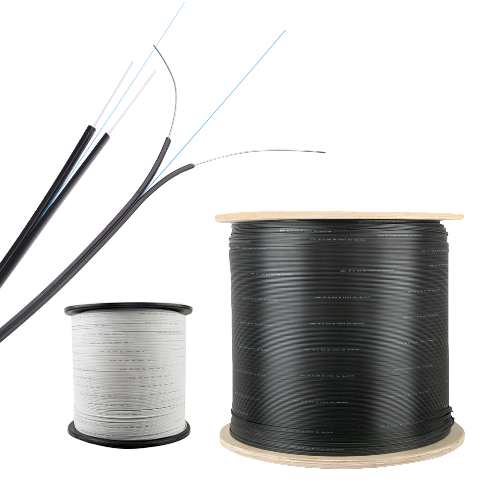 GJXFH 1 2 4 Core ftth drop cable G652d G657A1 G657A2 SM Indoor Fiber Optic Drop Cable