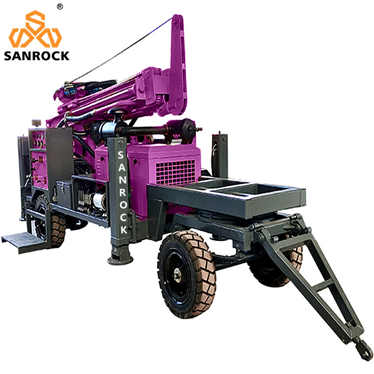 4700 KG Hydraulic Water Well Drilling Rig Powered By Diesel Engine
