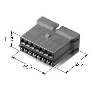 KET Korea Electric Terminal Connectors MG64906-4，MG610754 Automotive Housing