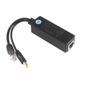Waterproof POE Injector Splitter 100Mbps Security 12W Y Splitter Poe Adapter