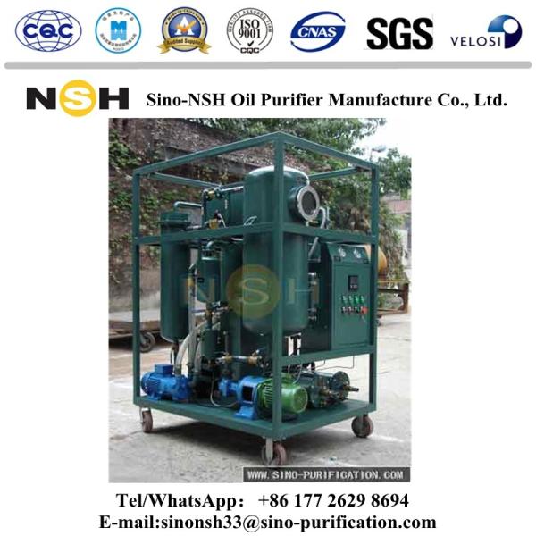 1800L / H Turbine Oil Purifier Machine 27KW Vacuum Filtration Plant Centrifuging