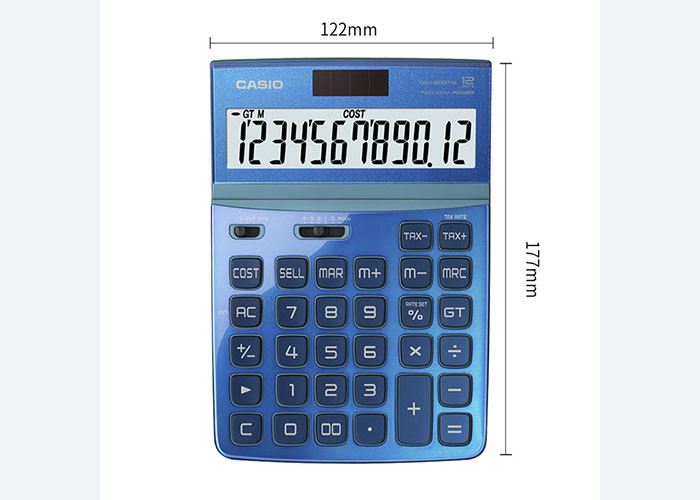For Authentic Casio DW-200TW Piano baked Lacquer Panel Office finance solar energy stylish calculator