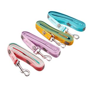 Soft Universal Harness Leash Set Custom Luxury Leather Dog Collars
