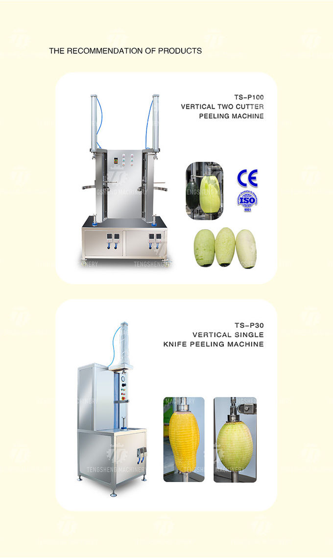 2pcs/Min White gourd peeler automatic peeler large scale peeler pumpkin watermelon cantaloupe peeler