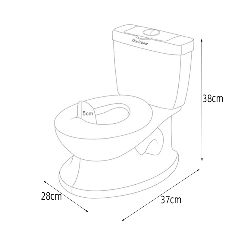 PP Baby Potty Toilet Seat with Custom Logo Design EN-71 Certified Lightweight for Kids