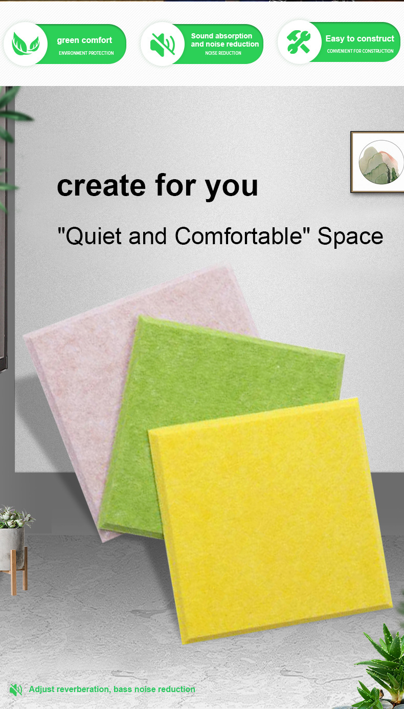 Meeting Room Design Style Curved Polyester Fiber Acoustic Panel