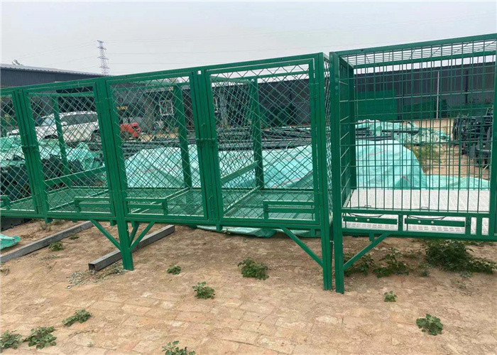 Suitable for indoor and outdoor black metal dog cage folding stainless steel pet cage