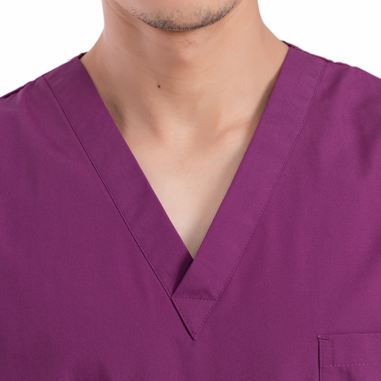 Hospital Short Sleeve Scrub Suit Uniforms For Nurses M-4XL