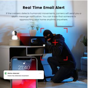 Indoor Wifi PTZ Home Network Camera Wireless Mini Smart 4mp AI Human Motion