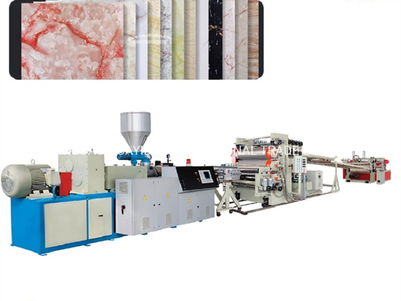 Simple Maintenance PVC Artifical Marble Sheet Extruder Line