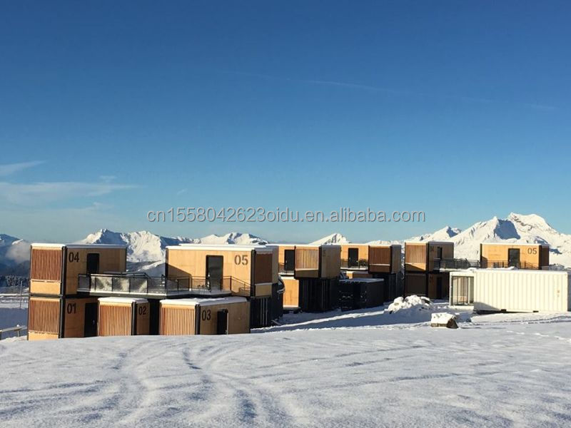 Foldable/Extendable/Detachable Commercial Street Container House Restaurant/Clothing Store with Modern Two-Story Design
