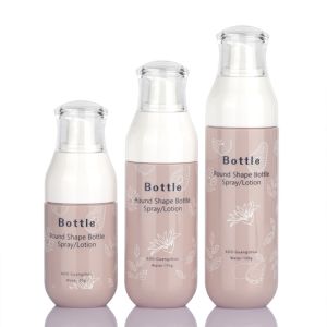 frosted Empty Plastic Bottles For Lotion Screen Printing Biodegradable