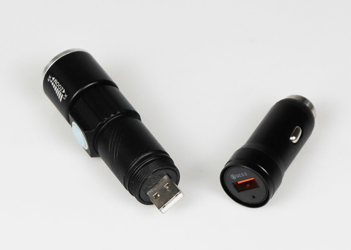 350Lm 3W Small Rechargeable LED Flashlight Lithium Ion Usb Led Flashlight