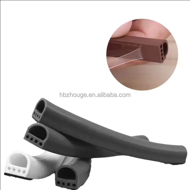 D-shaped Silicone Strips for Dustproof Insectproof Soundproof Customizable Hardness 65±5