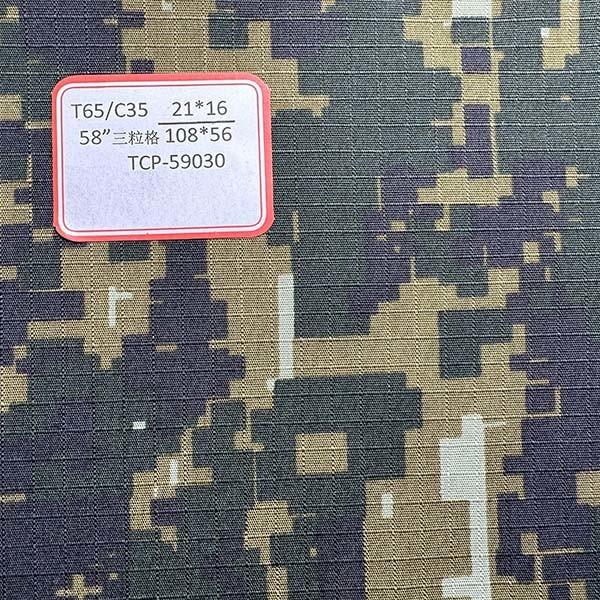 Polyester Camouflage Cotton Fabric TC65*35 Desert Jungle Woven Plaid Clothing