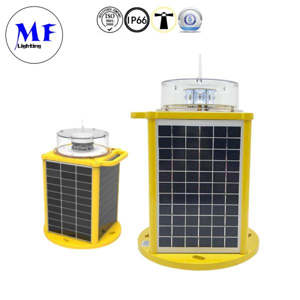 Solar Power LED Aviation Light Warning Light Type B With Red Green Yellow White