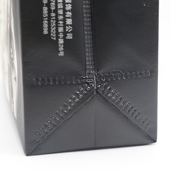 Promotional full printing factory OEM plain ultrasonic non woven tote bag
