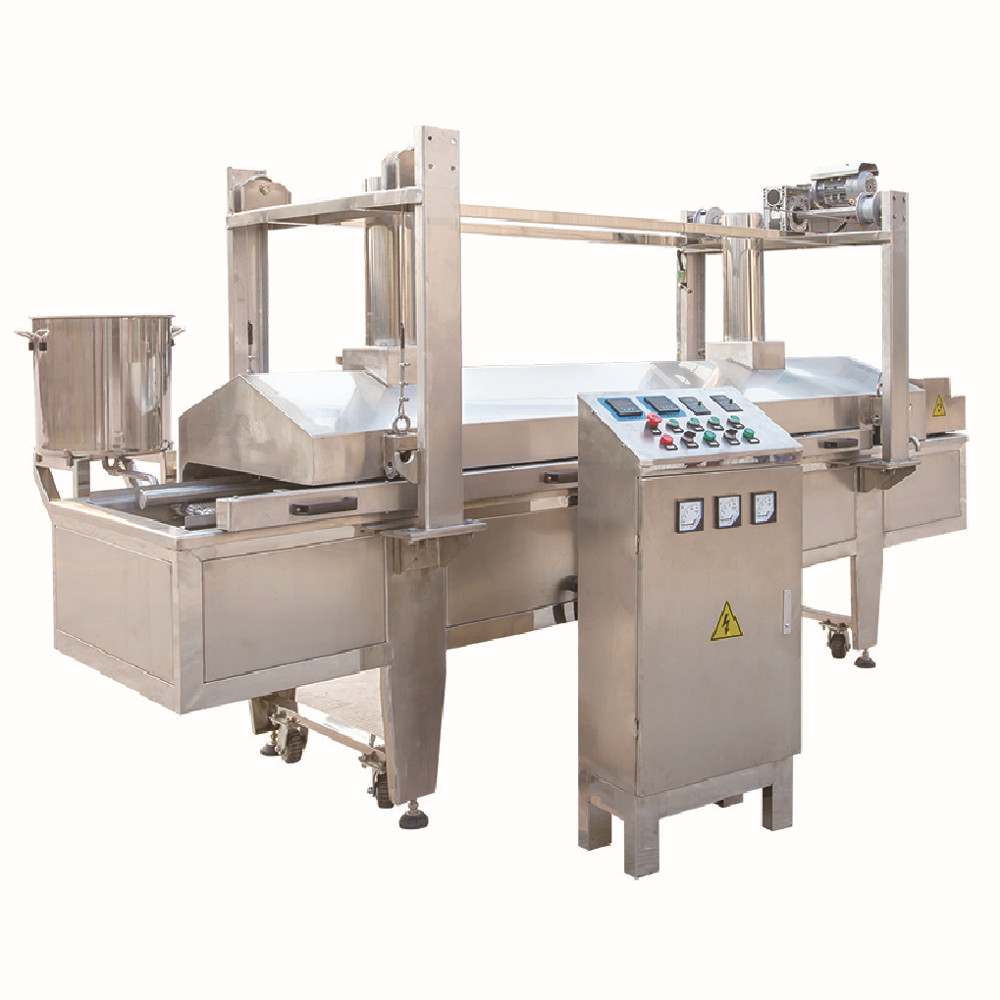 Industrial Deep Fryer Machine Electric PLC Continuous Fryer Machine