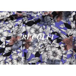 Direct Flower Printing Fabric Spandex Workout Leggings Functional Recycled
