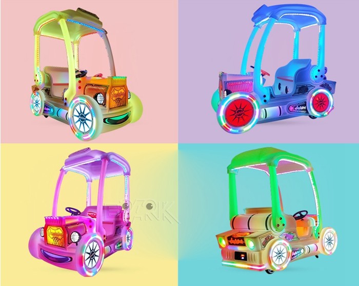 Electronic Old Roof Kids Bumper Car Riding Game Rain Proof