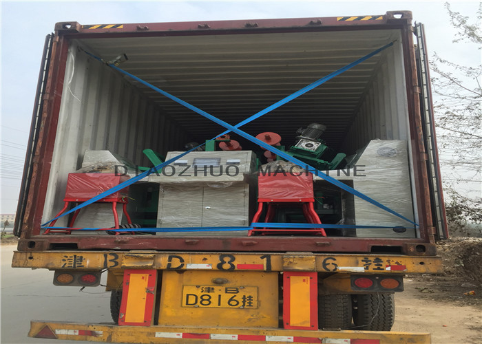 PLC Single / Double Wire Chain Link Fence Machine Easy Operating Green Color