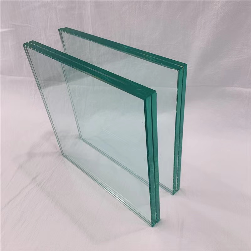 Hollow Curved Dark Gray 1.52" PVB Float Glass Mirror Clear Tinted Sheets