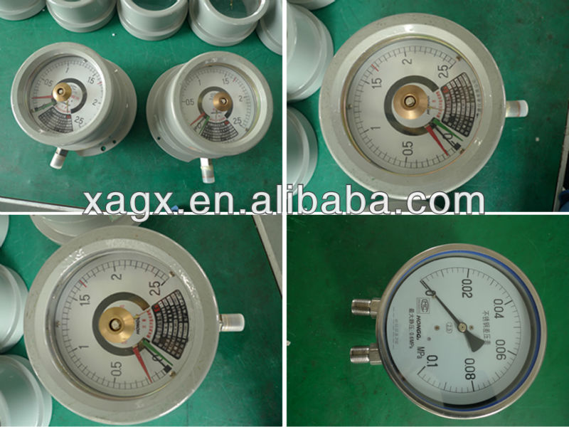 52mm Intelligent Oil Filled Pressure Gauge Manometer 316 Stainless Steel Economical